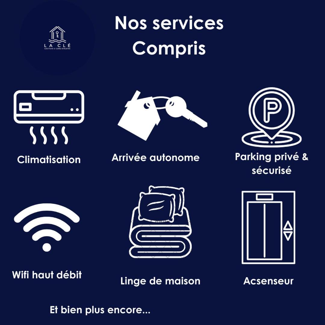 La Cle -climatisation - Parking Prive - Ideale - Professionnels - Familles - Amis Appartement